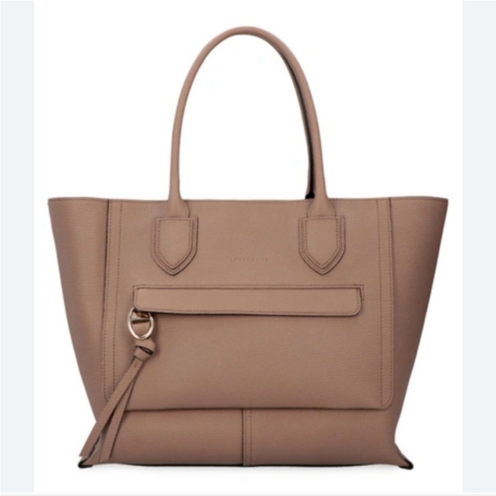 Longchamp leather Mailbox tote bag